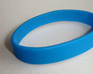 Silikonarmband hellblau