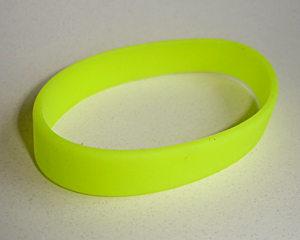 Silicon Bracelet neon-yellow
