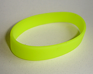 Silikonarmband neon-gelb