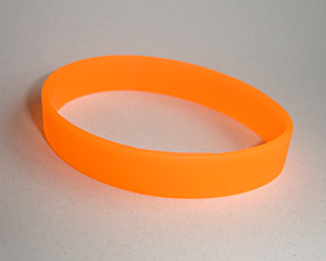 Silicon Bracelet neon-orange