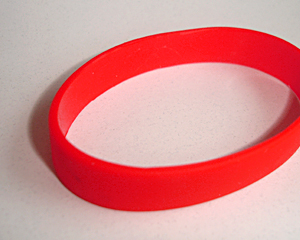 Silikonarmband rot