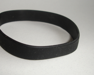 Silikonarmband schwarz