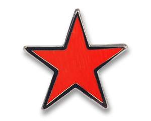 Pins Red Star 15 mm