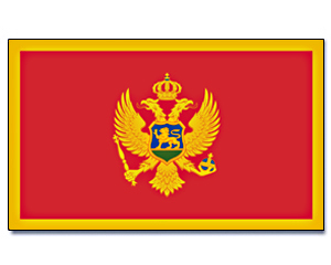 Fahnen Montenegro 30 x 45