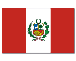 Fahnen Peru 30 x 45